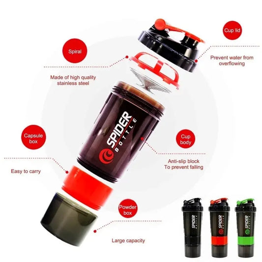 SPIDER BOTTLE Gym Shaker