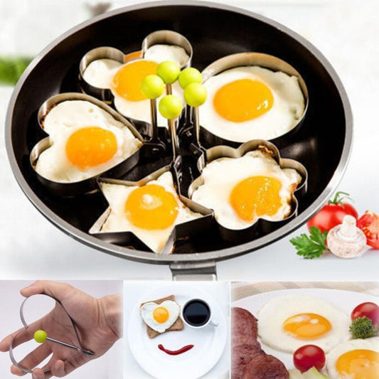 Fried Egg Mold, Pack of 4 Stainless Steel