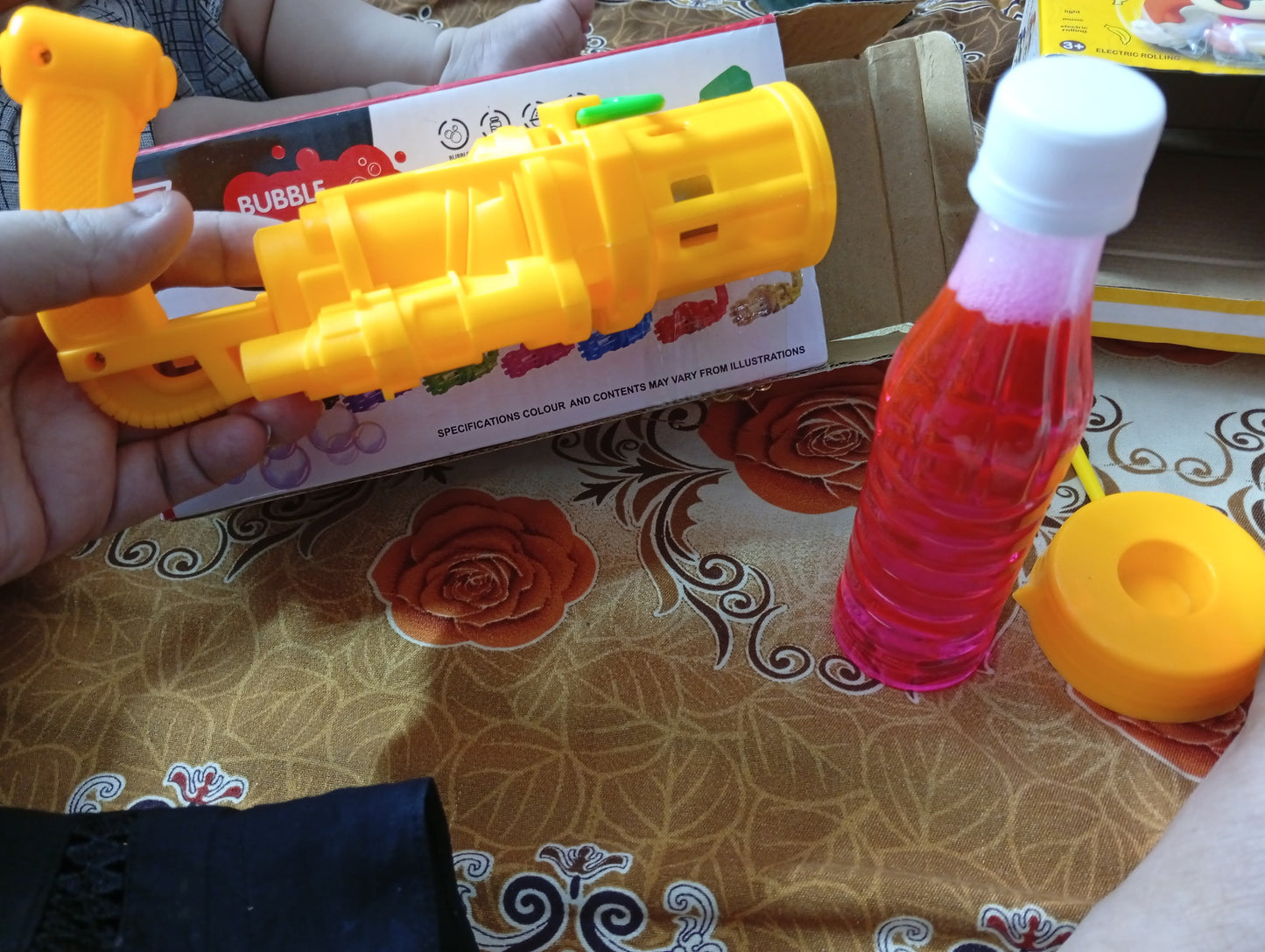 Electric Bubble Blower Machine Toy for Kids