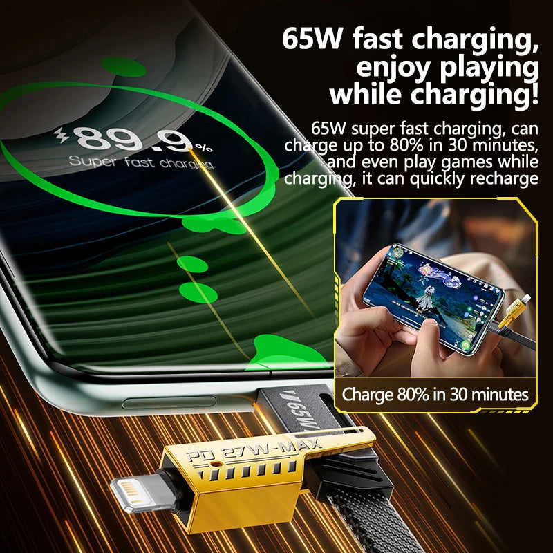 4 in 1 Mecha Fast Charging Data Cable