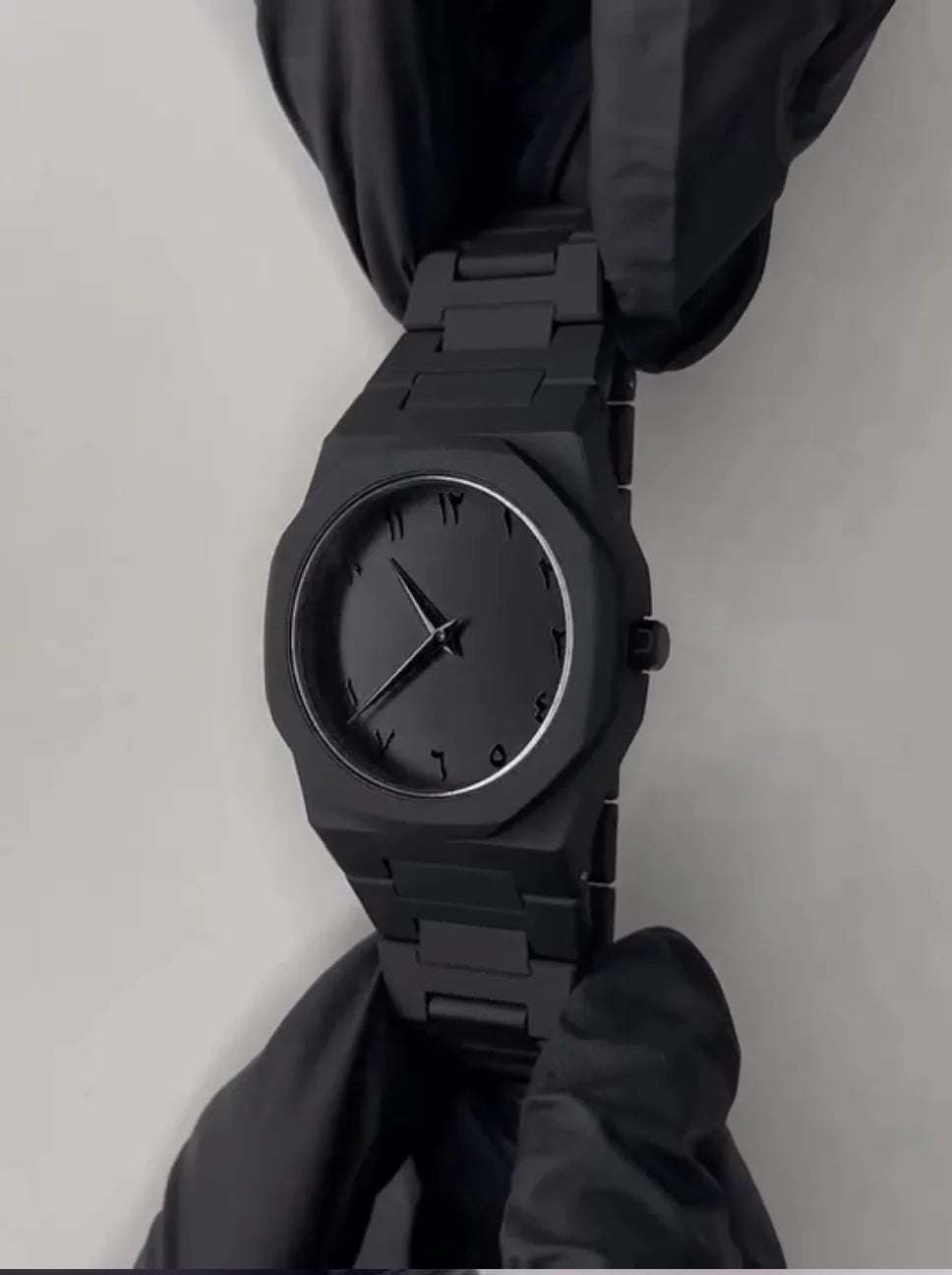 Black Arabic Aura Watch For Men
