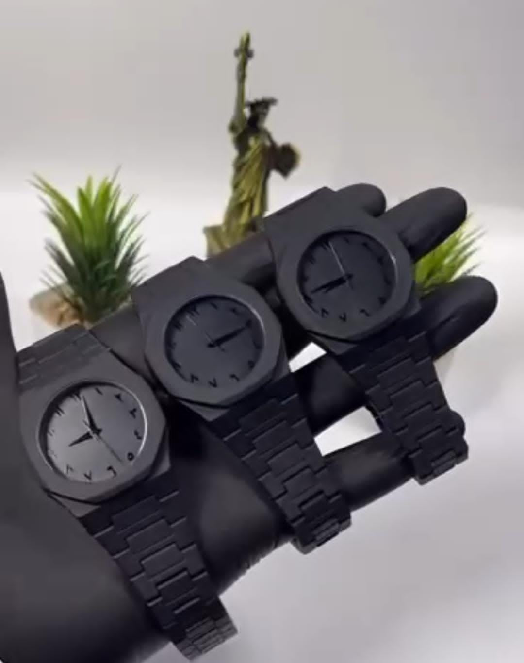 Black Arabic Aura Watch For Men